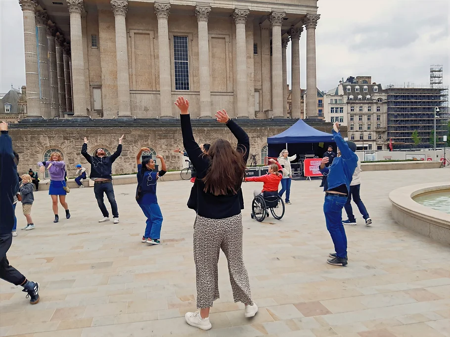 Vibes performance activity at Birmingham International Dance Festival